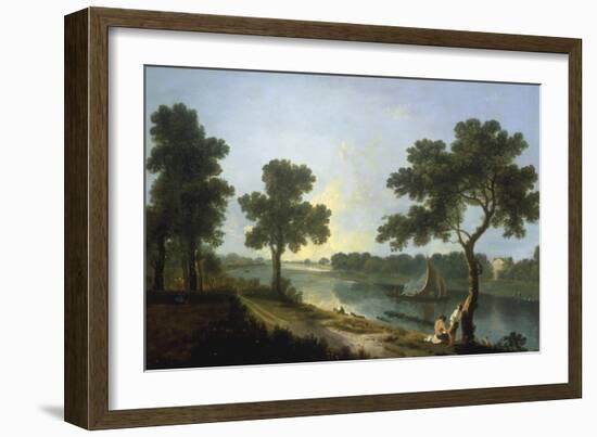 The Thames near Marble Hill, Twickenham-Richard Wilson-Framed Giclee Print