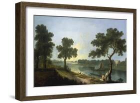 The Thames near Marble Hill, Twickenham-Richard Wilson-Framed Giclee Print