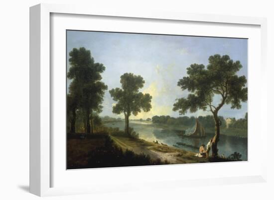 The Thames near Marble Hill, Twickenham-Richard Wilson-Framed Giclee Print