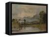 The Thames Near Windsor-J. M. W. Turner-Framed Stretched Canvas