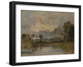 The Thames Near Windsor-J. M. W. Turner-Framed Giclee Print