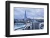 The Thames River and the Shard (Renzo Piano Architect) from the Monument-Massimo Borchi-Framed Photographic Print