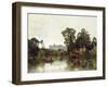 The Thames River with a View onto Windsor Castle-Karl Heffner-Framed Giclee Print