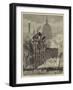 The Thames Street Fire, a Sketch from the Railway Bridge-Henry William Brewer-Framed Giclee Print