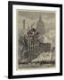 The Thames Street Fire, a Sketch from the Railway Bridge-Henry William Brewer-Framed Giclee Print