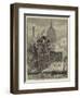 The Thames Street Fire, a Sketch from the Railway Bridge-Henry William Brewer-Framed Giclee Print