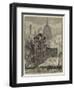 The Thames Street Fire, a Sketch from the Railway Bridge-Henry William Brewer-Framed Giclee Print