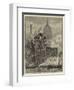 The Thames Street Fire, a Sketch from the Railway Bridge-Henry William Brewer-Framed Giclee Print