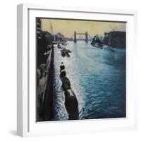 The Thames - Summer Morning-John Erskine-Framed Giclee Print