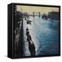 The Thames - Summer Morning-John Erskine-Framed Stretched Canvas