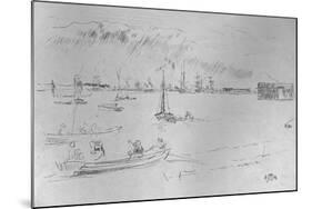 'The Thames Towards Erith', c1877-James Abbott McNeill Whistler-Mounted Giclee Print