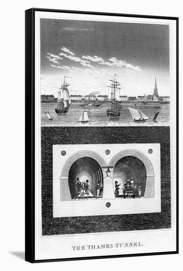 The Thames Tunnel, London, C1825-C1845-null-Framed Stretched Canvas