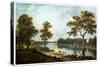 The Thames, Twickenham, C1762-Richard Wilson-Stretched Canvas