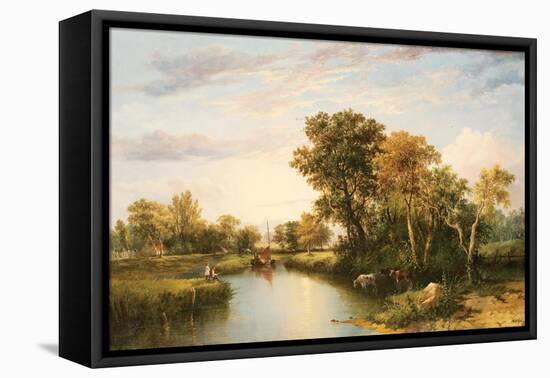 The Thames Valley, 1823-Thomas Miles Richardson-Framed Stretched Canvas
