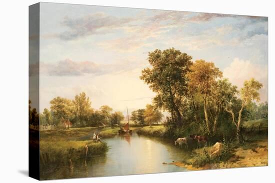 The Thames Valley, 1823-Thomas Miles Richardson-Stretched Canvas