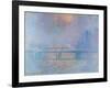 The Thames with Charing Cross Bridge, 1903 (oil on canvas)-Claude Monet-Framed Giclee Print