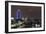 The Thames with London Eye and the Houses of Parliament, at Night, London, England, Uk-Axel Schmies-Framed Photographic Print