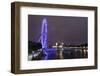 The Thames with London Eye and the Houses of Parliament, at Night, London, England, Uk-Axel Schmies-Framed Photographic Print