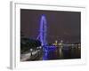 The Thames with London Eye and the Houses of Parliament, Parliament Building, London-Axel Schmies-Framed Photographic Print