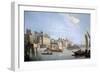 The Thames with Montagu House, from Near Westminster Bridge, London, 1749-Samuel Scott-Framed Giclee Print