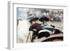 The Thames-James Tissot-Framed Art Print