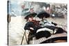 The Thames-James Tissot-Stretched Canvas