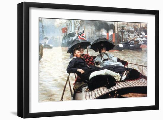 The Thames-James Tissot-Framed Art Print