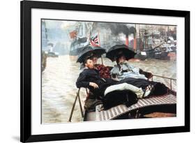 The Thames-James Tissot-Framed Art Print