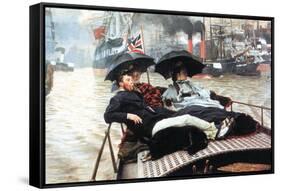 The Thames-James Tissot-Framed Stretched Canvas