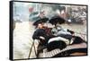 The Thames-James Tissot-Framed Stretched Canvas