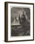 The Thanksgiving Day, Illumination of St Paul's Cathedral-Samuel Read-Framed Giclee Print