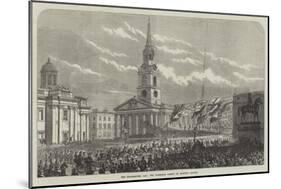 The Thanksgiving Day, the Procession Passing St Martin's Church-null-Mounted Giclee Print