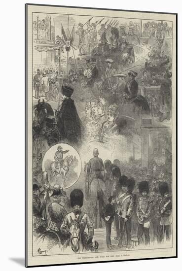 The Thanksgiving Day, What Was Seen from a Window-Felix Regamey-Mounted Giclee Print