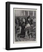 The Thanksgiving for Peace, the King and Queen at the Service in St Paul's Cathedral-Henry Marriott Paget-Framed Premium Giclee Print