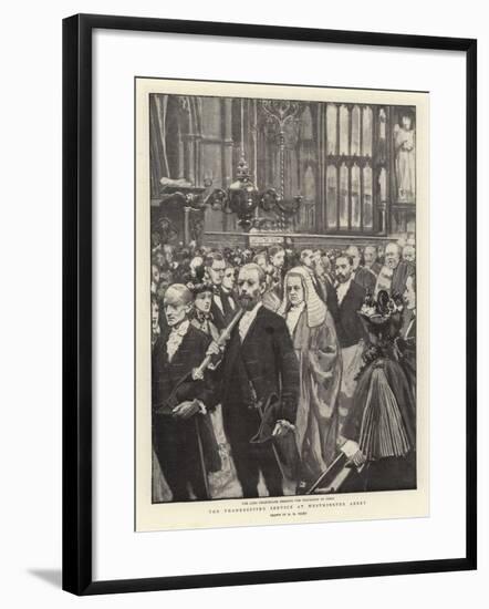 The Thanksgiving Service at Westminster Abbey-Henry Marriott Paget-Framed Giclee Print