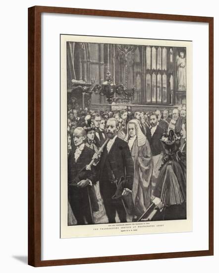 The Thanksgiving Service at Westminster Abbey-Henry Marriott Paget-Framed Giclee Print