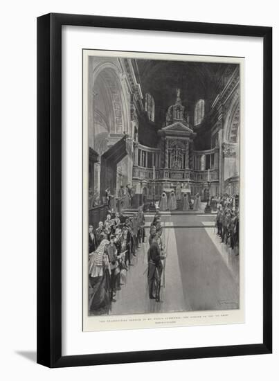 The Thanksgiving Service in St Paul's Cathedral, the Singing of the Te Deum-Frederic De Haenen-Framed Giclee Print