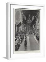 The Thanksgiving Service in St Paul's Cathedral, the Singing of the Te Deum-Frederic De Haenen-Framed Giclee Print