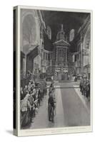 The Thanksgiving Service in St Paul's Cathedral, the Singing of the Te Deum-Frederic De Haenen-Stretched Canvas