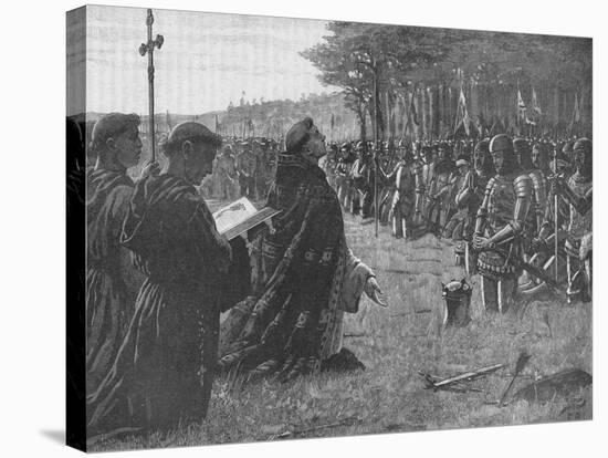 The Thanksgiving Service on the Field of Agincourt, France, 1415-EBL-Stretched Canvas