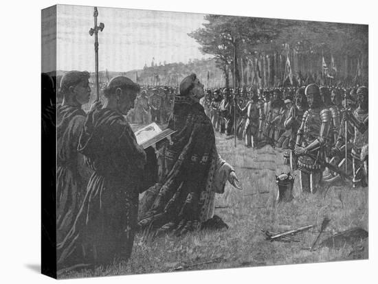 The Thanksgiving Service on the Field of Agincourt, France, 1415-EBL-Stretched Canvas