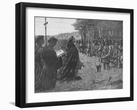 The Thanksgiving Service on the Field of Agincourt, France, 1415-EBL-Framed Giclee Print