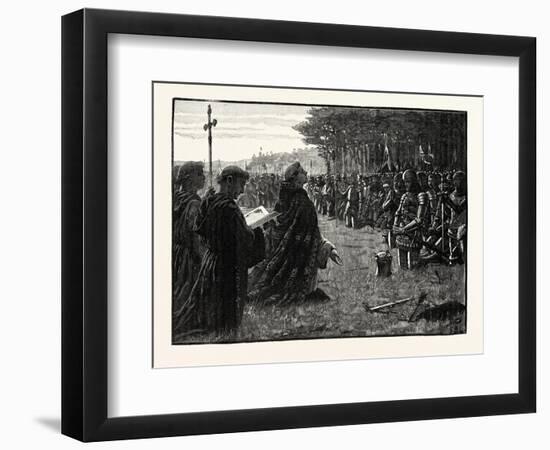 The Thanksgiving Service on the Field of Agincourt-null-Framed Premium Giclee Print