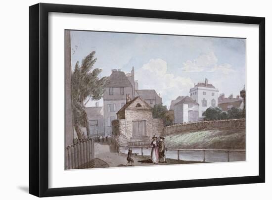 The Thatched House Inn and the New River, Islington, London, C1790-Paul Sandby-Framed Giclee Print