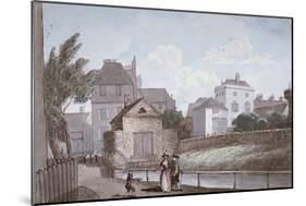 The Thatched House Inn and the New River, Islington, London, C1790-Paul Sandby-Mounted Giclee Print