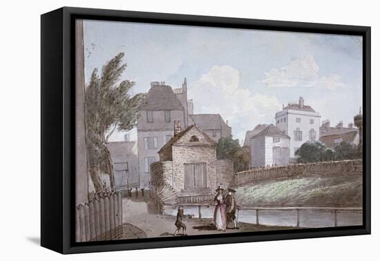 The Thatched House Inn and the New River, Islington, London, C1790-Paul Sandby-Framed Stretched Canvas