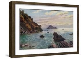 The Thatcher Rock, Torquay-Alfred Robert Quinton-Framed Giclee Print