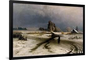 The Thaw, 1871-Fedor Aleksandrovich Vasiliev-Framed Giclee Print