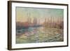 The Thaw on the Seine, Near Vetheuil, 1880-Claude Monet-Framed Giclee Print