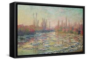 The Thaw on the Seine, Near Vetheuil, 1880-Claude Monet-Framed Stretched Canvas